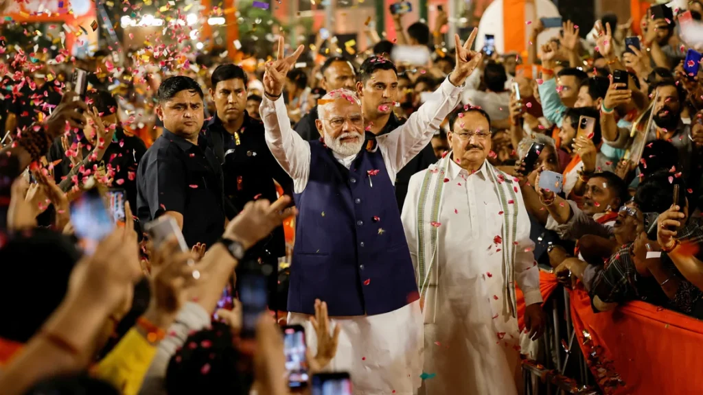 Modi dari India dan partai nasionalis Hindu-nya masih berkuasa selama lima tahun